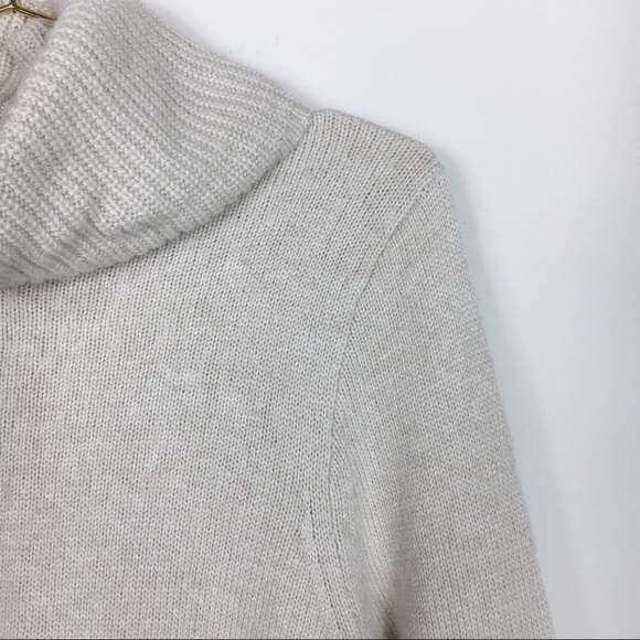 JCREW CREAM WOOL BLEND TURTLENECK - Picture 2 of 5